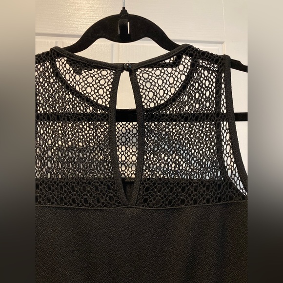 River Island black lace panel bodycon dress ladies size 8 - Picture 6 of 6